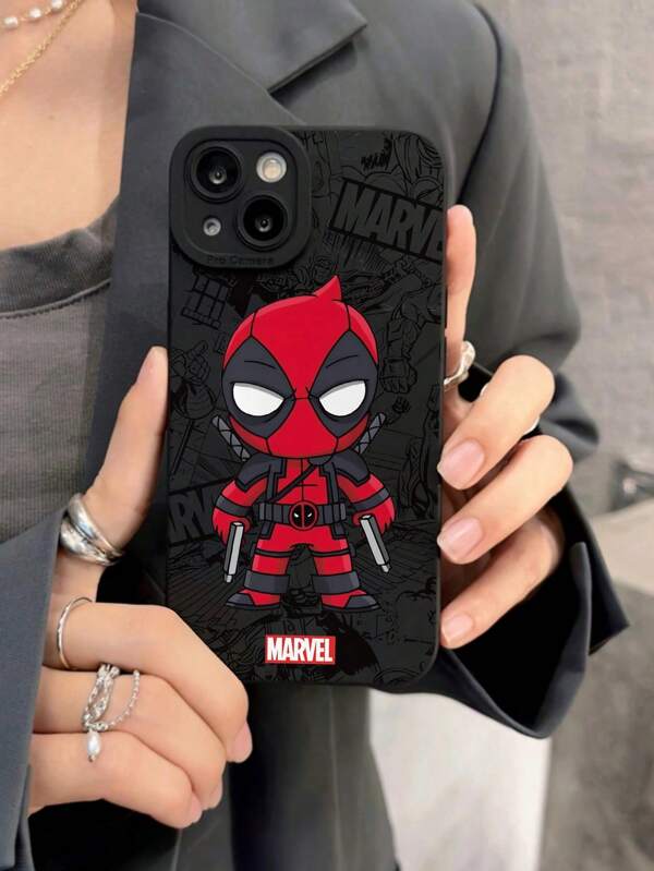 Cartoon Marvel Soft Transparent Protective Case Compatible With Iphone