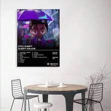 1 pieza Póster de lienzo enmarcado con la portada del álbum Still Sleep Sleepy Hallow, arte de pared musical, regalo, decoración de pared de alta calidad - Enmarcado - Ver 5
