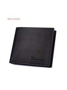 New Men's Wallet, Short Bifold Wallet, Business Casual Horizontal Wallet