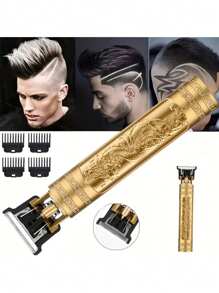 7 件男士时尚经典手表、鹰钱包、剪刀、眼镜、钥匙扣、情绪 LED 灯、带盒卡片礼品套装，完美的生日、父亲节礼物，日常配饰 - 金色 - 查看 7