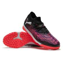 Puma FUTURE 8 MATCH TT 足球鞋，舒适轻便的运动鞋，适用于人造草皮和室内球场，108370-01 - 黑色-彪馬白-亮紅色 - 查看 2