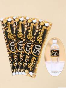 10 件黑金生日瓶贴纸，18 岁、21 岁、30 岁、40 岁、50 岁、60 岁生日快乐包装贴纸，18 岁生日派对装饰，21 岁生日装饰，家居装饰、房间装饰、桌面装饰、派对装饰、瓶包装礼品贴纸、30 岁生日礼物、派对回礼、40 岁生日标签贴纸、礼品包装用品、生日包装标签 - 黑金生日瓶貼 - 查看 7