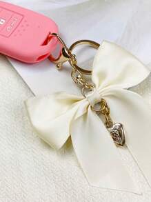 1/2PCS Girly Sweet Elegant Bow-Kbot Keychain Accessories Women Bag Charming Pendant Bridesmaid Gifts Summer Bows - Multicolor - View 5