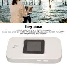 Premium 4G Mobile WiFi Hotspot: Mini LTE Portable Router Supporting 10 - Device Connections With SIM Card Slot For Windows And Linux