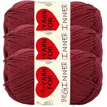 3pcs Soft & Comfortable 100% Acrylic Yarn Skeins - 3x 50g Assorted Colors, For Knitting, Crochet And Crafts, High Twist Spun