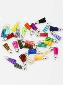 (20pcs/Pack) 4cm Retro British Style Tassels Keychain, Brooch, Clothing Decor, Bag Charm, Handmade DIY