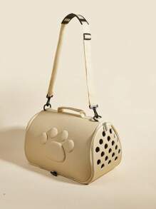 1 pieza Nuevo bolso portador de mascotas, mochila de gran capacidad, portátil y transpirable para perros y gatos