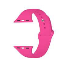 Dây đeo thể thao tương thích với Apple Watch 38mm 40mm 41mm 42mm 44mm 45mm 46mm 49mm dành cho nam nữ, dây đeo bằng nhựa mềm silicon tương thích với Apple Watch Series 10 9 8 7 6 5 4 3 2 1 Ultra SE - Hồng - Xem 7