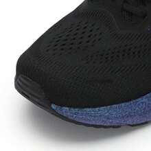 XTEP Men's Running Shoes, Comfortable Breathable Casual Sports Sneakers, Black/Neon Green