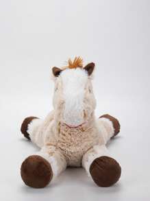 Juguete de peluche gigante en forma de caballo - Animales de peluche con relleno de poliéster acogedor, perfecto para acurrucarse, regalos de cumpleaños, Pascua, Día de la Madre, compañero de almohada suave y cómodo, decoración primaveral para el hogar - Multicolor - Ver 5