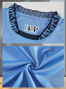 2024-2025 Manchester City Style Men's Football Set - Long Sleeve Jersey And Shorts Set, Home Design Style - Baby Blue - View 4