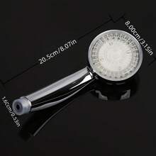 [1 LED Light Shower Head] 1pc LED Light Shower Head, Colorful Temperature Control Light Shower Head, Bathroom Accessories, For Bathroom Bathroom Accessories, Shower Head - Bạc - Xem 4