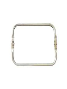 Square Aluminum Clips, Luggage Hinge Clips, Cloud Bag Supports, Woven Bag Clips, Gold Bag Clips - Women Gift Items, Multiple Sizes - Silver - View 4