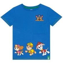 Paw Patrol Boys T-Shirt | Chase, Rubble,  And Skye Boys' T Shirt | Kids' T-Shirts - Blue - View 1
