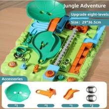 1set Jungle Adventure Interactive Track Board Game - Educational Puzzle Toy For Youngsters, PP Material, No Battery Required, Ideal For Halloween And Christmas Gifts, Educational Toy|Jungle Theme Toy|Engaging Game Design, Jungle Toys - Multicolor - View 10