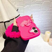 挂绳 1 件糖果波浪形光滑油喷可爱心形液体流沙毛手机壳兼容 16/Redmi Note 11 4G/Galaxy A55/Infinix Note 30/Moto E30/Camon 20/Camon 20 Pro 4G/Spark 8C/Spark Go 2022/Smart 7、Smart 8 防水防震防摔防刮 - 玫紅 - 查看 7