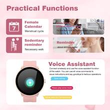 智能手表：无线呼叫/拨号、多种运动模式、来电提醒和拒绝、短信提醒、消息预览、可定制壁纸、兼容 iPhone/Android - 彩色 - 查看 6