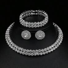 Pendientes de novia con rhinestones - Lujosos pendientes de diamantes brillantes para mujeres, diseño minimalista único con elegancia sofisticada