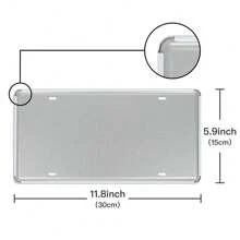 Putuo Decor 1pc Custom Vintage Metal Tin Signs License Plate, Your Text, Personalized Plaque Wall Art Decoration For Home Farmhouse Living Room Bar Pub Club, Gift Gifts Birthday Graduation Home Decor Christmas Decorations Room Decor Christmas