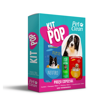 Kit Pop para Cachorro e Gato Pet Clean