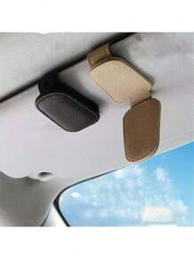 1 pezzo Supporto per occhiali per parasole auto, Portaocchiali magnetico multifunzionale