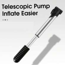 1 szt. Przenośna składana metalowa pompka powietrza do roweru/roweru górskiego/roweru szosowego/roweru składanego/hulajnogi