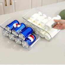 2 cái/1 cái Hũ đựng thực phẩm nhà bếp, Hộp đựng thực phẩm đựng lon nước ngọt cho tủ, tủ lạnh và tủ đông, đựng lon thực phẩm & súp, trong suốt - Trong sáng - Xem 2