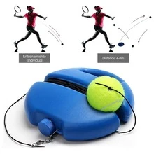 Tennis Trainer, Tennis Base With A Rope, Self-Study Tennis Rebound Player With Baseboard Trainer, Tennis Training Aid Tool - Blue - View 3