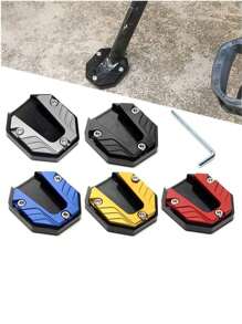 Motorcycle Side Stand Pad: Anti-Slip Motorcycle Side Stand Extension Plate, Motorcycle Accessories Enlarged Side Kick Stand Non-Slip Pad,Side Stand Extension Pad Motorcycle Bike Kickstand Extender Foot Side Stand Extension Pad Support Plate Anti-Skid Enlarged Base