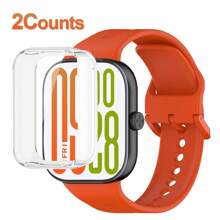 2pcs/Set Full Transparent Case+Silicone Strap Compatible With Redmi Watch 5/5 ESIM SmartWatch WristBand Bracelet Replacement Band For Xiao-Mi 8 9 Pro Redmi Watch 4 5 Strap - For Redmi Watch 5/5ESIM - View 12