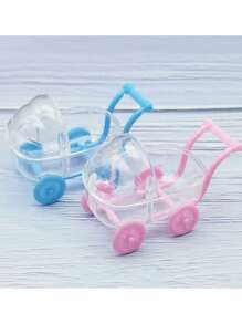 6pcs Creative Personalized Mini Carriage Wedding Candy Favor Boxes Party Favors Room Decor Bride Gifts Birthday Graduation Birthday Decorations Party Decorations Gift Bags - Multicolor - View 11