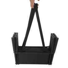 4 Tiers Car Dog Steps Ladder, Rectangular Shape Large Dog Stairs, 80kg/ 176.37 Lbs Load-Bearing Capacity Folding Pet Ladder Ramp With Wide Steps - Black - View 10