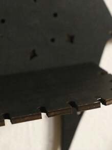 1pc Creative Dragon Shaped Crystal Wall Shelf, Home Decor Wall Mount Storage Rack For Bedroom, Bathroom, Jewelry And Cosmetics - Black - View 4