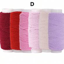 6 Stücke 0,6mm elastischer Faden, je 20m Spule, elastischer Nähfaden für Nähmaschinen, Raffgarn für Nähen, Overlock-Maschinen, Quilt, Stricken, Weben, DIY