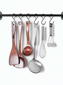 10 PCS Anti-Drop S Hooks For Hanging, 3.5 Inch Heavy Duty Metal S With Buckle S Shaped Hooks In Pot, Rack, Closet, Kitchen, Bathroom, Garden And Closet Organize For Hanging Plants, Clothes, Kitchen Utensil, Pots And Pans