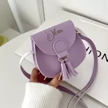 个性化幼儿女童钱包，小女孩钱包，儿童名字钱包，带流苏，字母组合儿童钱包，儿童礼物，斜挎包，定制迷你钱包，幼儿钱包，小女孩钱包，生日礼物，儿童钱包，送给姐姐的礼物，女孩钱包，钱包，女孩配饰，儿童小钱包，迷你手提包，圣诞礼物，新年魅力 - 彩色 - 查看 2