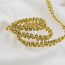 5 Meter 1 cm DIY Spitzen Borte Bänder Handwerk goldener silbriger Tausendfüßler geflochtene Spitzen Abschluss Hochzeitsgeschenkverpackung Nähzubehör Kleidung Party Dekoration