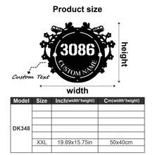 1pc Custom Vintage Metal Doorplate Decorative Art, Rural Street Nameplate Wall Decorations - Personalized Door Numbers And Text - Wall-Mounted Multifunctional Address Signs, House Numbers, Outdoor Address Signs, Farmhouse Door Art Gifts Birthday Graduation - Multicolor - View 23