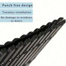 1pc Breathable Mesh Adjustable Pet Car Barrier - Breathable Mesh Dog Window Guard, Easy To Assemble, Available In Small And Large Sizes - Black - View 7