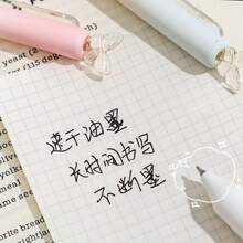 8pcs/4pcs/2pcs/1pc Rotating Butterfly Ballpoint Pens, Gradient Butterfly Push Button Ballpoint Pens, Waterproof Pens For Studying 0.5mm, School/Office Essential, Student Gift - Multicolor - View 2