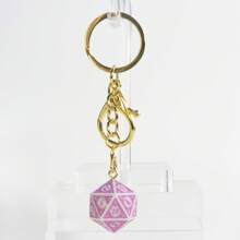 Pendant Dice Keychain, Creative D20 Dice Charm Keyring Lucky Gift For Hanging Accessories - D20 Pattern Keychain - View 9