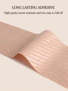 2卷（年度最优价）可折叠/可折叠/可折叠胸部提升/无痕自粘绷带，（卡其色/黑色）尺寸可剪一片可折叠隐形乳头胶带，隐形提升无痕自粘一次性防突出运动绷带，乳房提升胶带弹性胸胶带，通用尺寸A-F - 彩色 - 查看 5