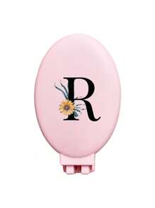 A-Z Daisy Flower Pattern Pink Portable Hollow Comb With Makeup Mirror, All-In-One Foldable Mirror Comb - Portable Tabletop Modern Makeup Tool, Travel Essential, Folding Comb With Makeup Mirror, Convenient To Carry,Giveaways,Travel,Cheap Stuff,Travel Essential - Pink - View 24