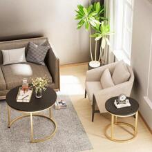Nesting Coffee Tables Round Side Tables Set Of 2 Balcony Side Tables