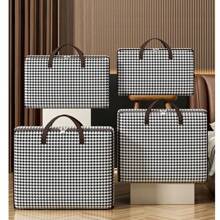 1 Túi đựng đồ di chuyển dạng lưới Thousand-Bird nâng cấp, Túi du lịch chống bụi và chống ẩm dày, Túi đựng đồ gia dụng đa năng dung tích lớn. - Chó săn đen trắng - Xem 10