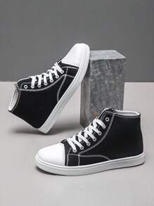 Men's Fashion Casual Sports Casual Shoes, Low-Top Breathable Canvas Sneakers