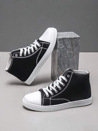 男士时尚休闲运动休闲鞋，低帮透气帆布运动鞋