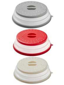 1 pieza Cubierta antisalpicaduras de silicona para microondas, cubierta para alimentos y frutas en el microondas, cubierta para plato de microondas, tapa de microondas, esencial de cocina, apta para lavavajillas