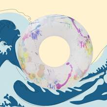 加厚墨水游泳圈充气舒适便捷充气游泳圈浮圈游泳圈沙滩玩具游泳圈水上浮排适合水上运动游泳