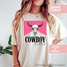100% Cotton Western Cow Killer, Country Music Shirt, Vintage Inspired Tee Shirt, Western Graphic Tee, Retro T-Shirt, Comfort Colors®, Womens Shirt Casual Comfortable Graphic Homme Stretched Stylish Summer Breathable Slightly Designer Clothes Versatile Fashion For Women Unisex Soft Streetwear - White - View 1